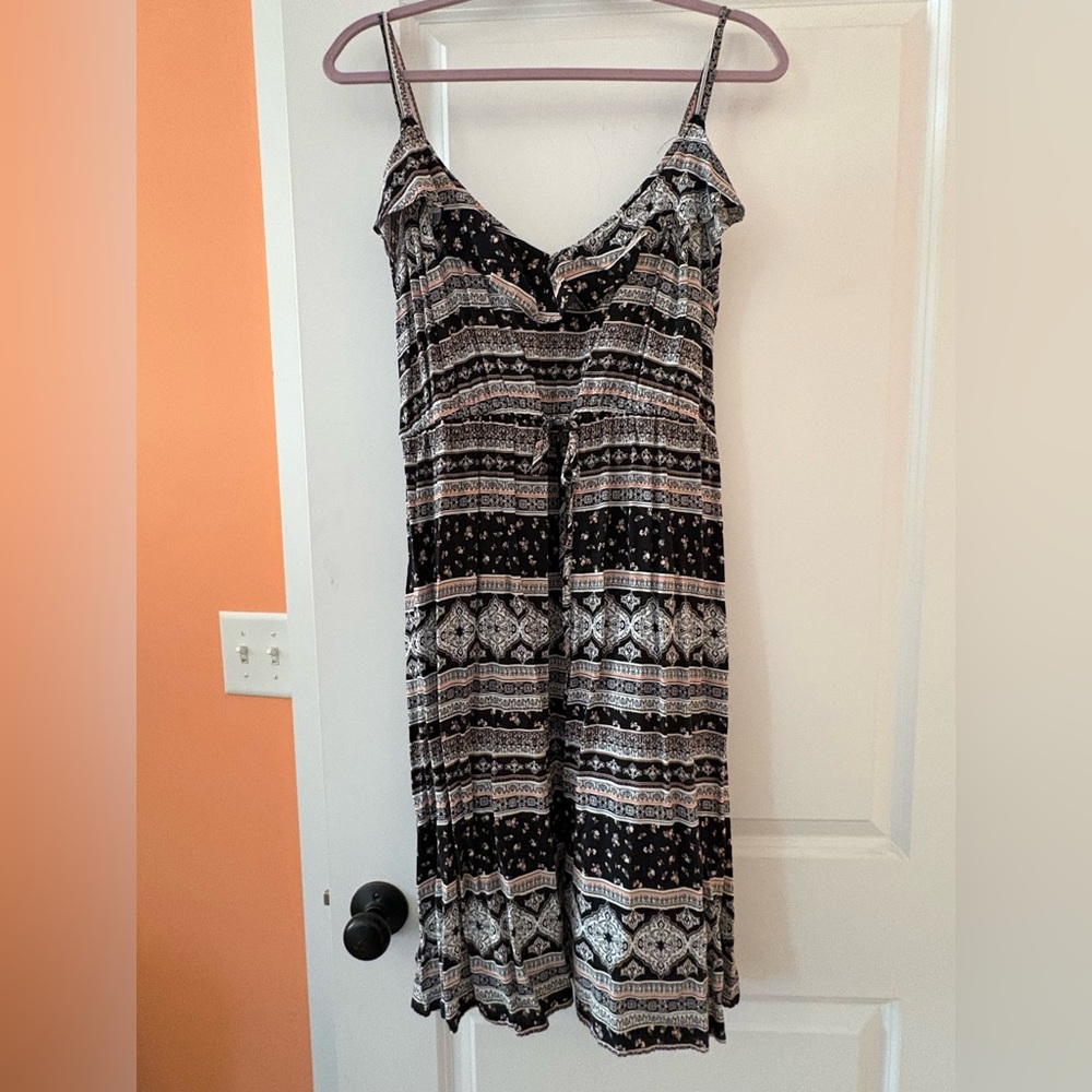 Torrid Black and White Geometric Jumpsuit
